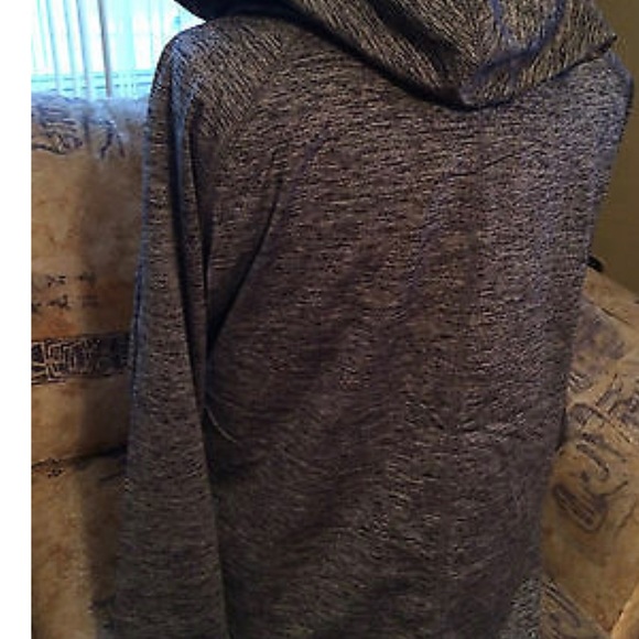 NFL Dallas Cowboys Xl zippered hoodie gray with thumb hole NEW - Picture 2 of 8